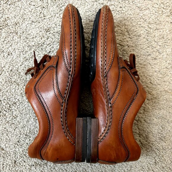 Tod's Other - TOD'S $750 Brown Leather Wingtip Brogues‎ Size 39 EU Men's 9 Lace-Up Dress Shoes